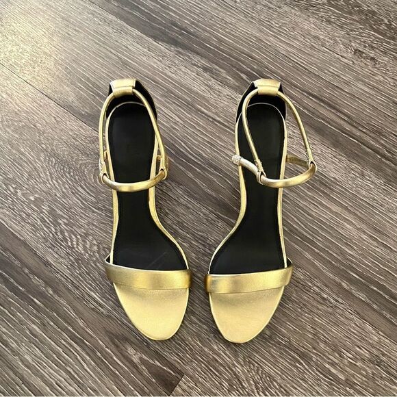 Sandro Paris gold heels new - Picture 2 of 9